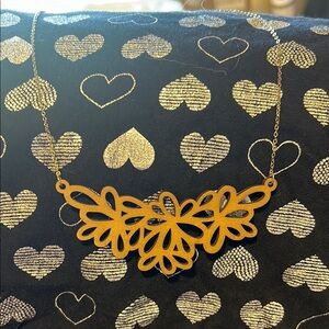 Intricate Wooden Design Necklace